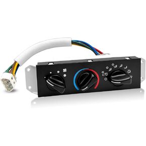 HS-373 Climate Control Module Compatible with Jeep Wrangler TJ 1999-2004, HVAC Control Module with Blower Motor Switch, A/C Heater Control Switch Replace SW2348 55037473AB, A/C Heater Control Panel