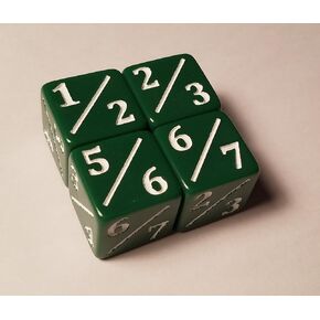 4X Tarmogoyf Dice for Magic: The Gathering/CCG MTG/Goyf Dice