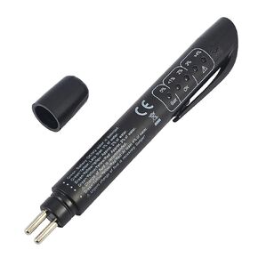 Brake Fluid Liquid Tester Pen Compatible with DOT 3 DOT 4 DOT 5.1 Car Brake Fluid Liquid Tester Pen, Car Diagnostic Testing Tool with 5 LED Indicators, Car Hydraulic Fluid Liquid Oil Moisture Analyzer