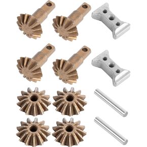 RC Differential Gear Set Upgrades Part for 1/10 Slash 4WD(VXL),Rustler 4WD(VXL),Stampede 4WD(VXL),Hoss 4WD VXL,XO-1,Rally,Steel Diff Gear Set,2 Packs,Replace #6882X