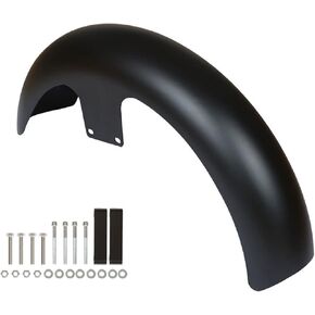 WFLNHB Motorcycle Front Wheels Mudguard 21inch Wheels Wrap Matte Black Steel Front Mud Guard Replacement for Touring Electra Street Road Glide Baggers