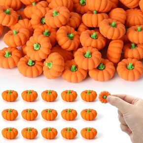 Pumpkin Erasers Bulk Fall Mini 3D Erasers Novelty Party Pencil Eraser for Autumn Thanksgiving Halloween Party Favors Kids Students Teacher Rewarding Gift Goodie Bags Fillers Classroom Prizes (30 Pcs)