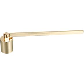 MAGICLULU 1pc Stainless Steel Candle Extinguisher Long Handle Candle Snuffer Straight Candle Snuffer for Extinguish Candles Safely (Golden) Black Candles