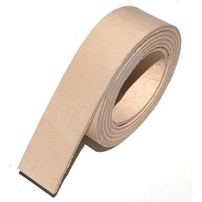Dangerous Threads Natural Veg Tan 8/9 Ounce Leather Belt Blank, Extra Long Strip 1.5" x 50" long