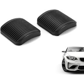 2PCS Brake and Clutch Pedal Pad, Anti-Slip Rubber Pedal Pad, Replacement Dodge 2002-2018 RAM 1500 2003-2018 RAM 2500 3500 1987-2018 Jeep Wrangler Cherokee 1984-2001 Cherokee 1986-1992 Comanche