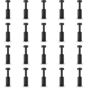 ATMLCOER 60Pcs Push to Connect Fittings Plug, Air Push Connector Cap Style Pneumatic Blanking Plugs Fittings for 1/8 5/32 1/4 5/16 3/8 1/2 Inner Dia Tube Connect
