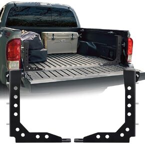 Pindex Tacoma Bed Channel Stiffener Solid Steel Rear Support Bracket Compatible with 2005-2022 Toyota Tacoma