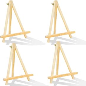 9.4 Inches Tall Wood Easels Set of Tabletop Display Easels, Art Craft Painting Easel Stand for Artist Adults Students (6pack)