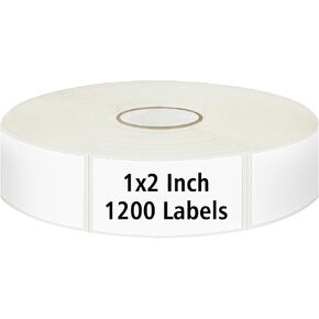 1200 Blank Removable Freezer Labels Water Oil Resistant with Perforation Line for Easy Distribution and Use,Apply Food containers Jars,and Kitchen Pantry Organization (1 "x 2")