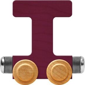 Maple Landmark NameTrains Bright Letter Car T - Made in USA (Purple)