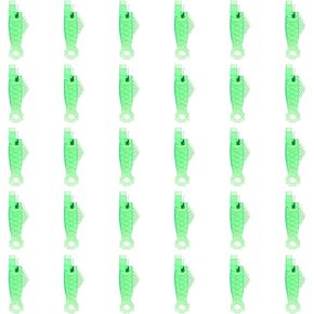 30pcs Fish Mouth Needle Threader, Sewing Machine Needle Threaders Automatic Needle Threader Simple Needle Threader for Sewing DIY Craft (Green)