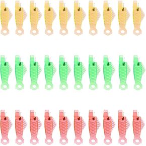 30pcs Fish Mouth Needle Threader, Sewing Machine Needle Threaders Automatic Needle Threader Simple Needle Threader for Sewing DIY Craft (Green)