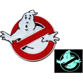 Glow in The Dark Ghostbusters Embroidered Iron on Patch Applique Logo Costume Cosplay Uniform Sign Symbol Ghost Zombie Team
