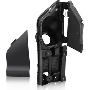 Fuel Gas Filler Door Housing Pocket Hinge + Black Cover Compatible with 2015-2023 Ford Transit Vans 150 250 350 HD - Replace # CK4Z-5427936-A CK4Z-5427936-F