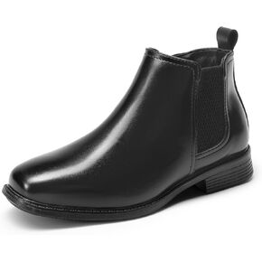 DREAM PAIRS Boys Chelsea Boots Side Zipper Classic Dress Boots for Kids