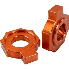 2PCS Rear Axle Block Chain Adjuster Compatible with KTM EXC SX MXC 125 200 250 300 380 400 450 520 525, Dirt Bike Chain Tensioner Replacement Parts