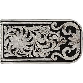 Montana Silversmiths Men's Leathercut Bitterroot Money Clip - Mcl27