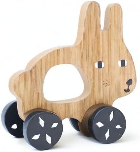 لعبة دفع الدب من وي جاليري، لعبة دوارة، ألعاب حركة كلاسيكية لمهارات الأطفال الحركية، التوازن، التدحرج على طول اللعب، وديكور حضانة الحيوانات (الرضع، الأطفال الصغار، الأطفال) in Kuwait