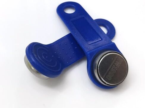 DS1990A-F5, iButton Tag with Wall-Mounted Black Handle (Blue 10pcs) in Kuwait
