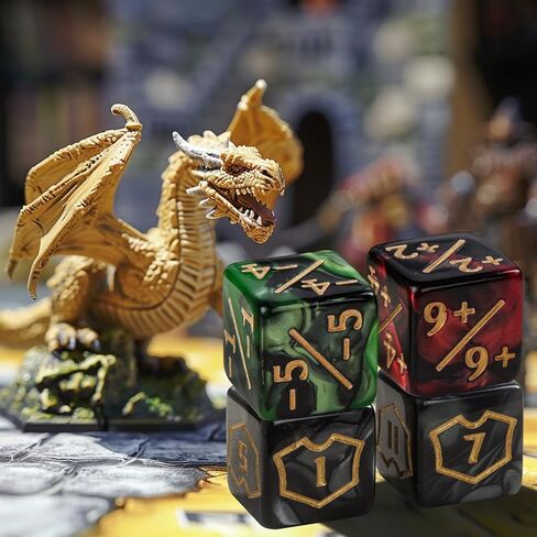 48 Pieces Magic The Gathering MTG Counter Loyalty Dice Life Counter Tokens Dice Buff Tokens Compatible with Magic Card Game Accessories CCG Creature Stats (Classic, 48) in Saudi Arabia