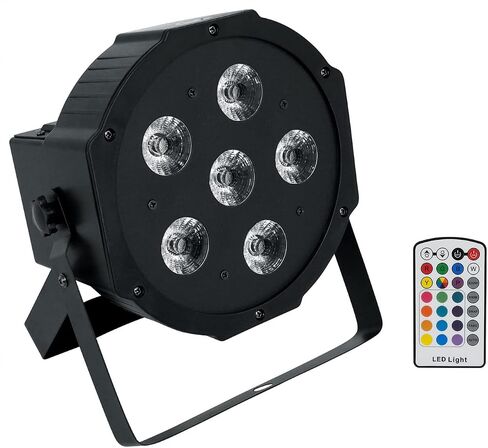 Rockville Battery PAR 50 Rechargeable LED DMX DJ Club Wash Up-Light w/Remote, Black in Saudi Arabia