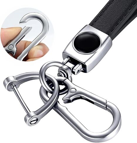 Leather Car Key Chain Metal Car Keyring Accessories Replacement with Suit for Chevy Camaro SS Cars Accessories, Keychain Keyring Family Present for Camaro SS Owners in Saudi Arabia