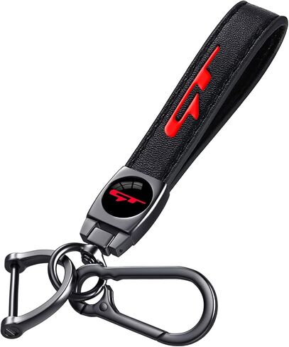 Leather Car Key Chain Metal Car Keyring Accessories Replacement with Suit for Chevy Camaro SS Cars Accessories, Keychain Keyring Family Present for Camaro SS Owners in Saudi Arabia