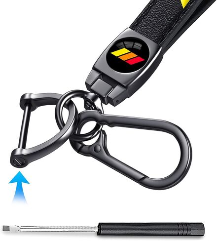 Leather Car Key Chain Metal Car Keyring Accessories Replacement with Suit for Chevy Camaro SS Cars Accessories, Keychain Keyring Family Present for Camaro SS Owners in Saudi Arabia