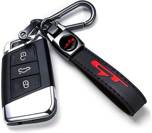 Leather Car Key Chain Metal Car Keyring Accessories Replacement with Suit for Chevy Camaro SS Cars Accessories, Keychain Keyring Family Present for Camaro SS Owners in Saudi Arabia