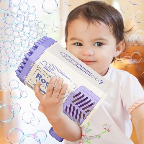 مسدس فقاعات بازوكا الصغير للأطفال | ألعاب للأولاد في الهواء الطلق للأعمار من 2 إلى 4 سنوات | منفاخ آلة الفقاعات للأطفال من سن 4 إلى 8 | هدايا عيد الميلاد وأعياد الميلاد لعام 2023 للأولاد والبنات من عمر 3 5 6 7 سنوات (أزرق) in Kuwait