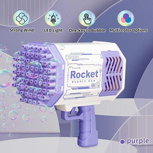 مسدس فقاعات بازوكا الصغير للأطفال | ألعاب للأولاد في الهواء الطلق للأعمار من 2 إلى 4 سنوات | منفاخ آلة الفقاعات للأطفال من سن 4 إلى 8 | هدايا عيد الميلاد وأعياد الميلاد لعام 2023 للأولاد والبنات من عمر 3 5 6 7 سنوات (أزرق) in Kuwait