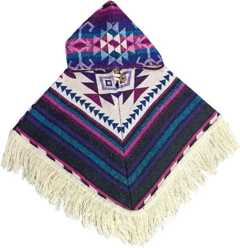 Poncho for childrens, Ecuadorian unisex poncho for children handmade with Alpaca wool, Ideal for boys and girls. in Saudi Arabia