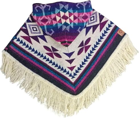 Poncho for childrens, Ecuadorian unisex poncho for children handmade with Alpaca wool, Ideal for boys and girls. in Saudi Arabia