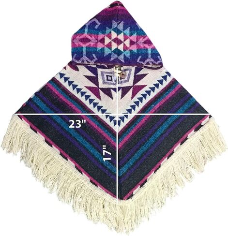 Poncho for childrens, Ecuadorian unisex poncho for children handmade with Alpaca wool, Ideal for boys and girls. in Saudi Arabia