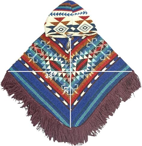 Poncho for childrens, Ecuadorian unisex poncho for children handmade with Alpaca wool, Ideal for boys and girls. in Saudi Arabia
