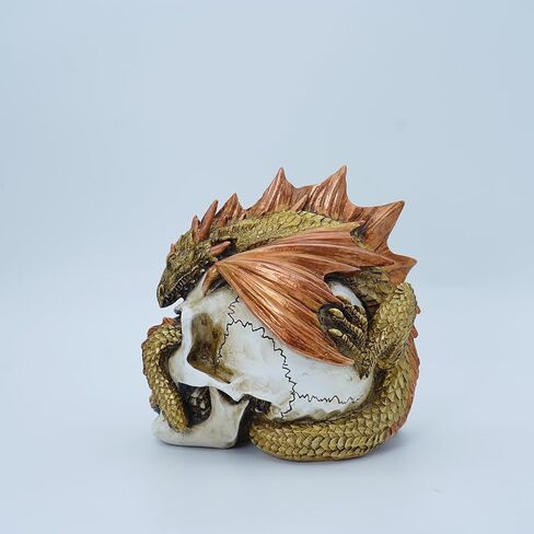 Halloween Human Head, Red-Dragon Skull - Realistic and Spooky Props Dinosaur Skull Decorations for Halloween Parties, Haunted Houses, and Scary Decorations in Kuwait