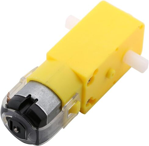 Gebildet 4pcs Geared Motor DC3V-12V DC for Four-Wheel Drive Toy Car/Robotic Body/Aircraft Toys+4pcs Plastic Tire Wheels in Kuwait