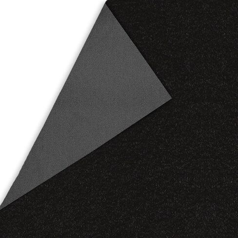 Newark Auto Automotive Cut Pile Plush Carpet, Car Upholstery for Floor Mats, Trunk, Dashboard, Speaker Box, Door Panel, Replacement Carpeting for Vehicle Interior, Truck, 40"W (Black) in Saudi Arabia