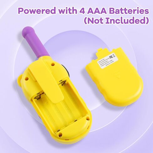 Walkie Talkies for Kids Pink ToToo: 3 Miles Range - Toys for 3-12 Year Old Girls Boys - 22 Channels with Large LCD Display & VOX Function - Outdoor & Hiking & Camping - Purple in Saudi Arabia