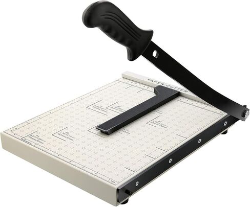 Paper Cutter for Cardstock Heavy Duty 12 inch, 12" Cut Length Guillotine Paper Trimmer for Cardstock Metal Base，for Home Office Classroom School in Saudi Arabia