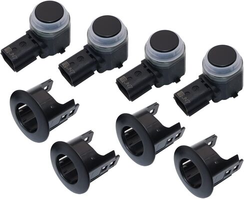 FZJDSD 4pcs Parking Reverse Aid Sensor & Retainer Bracket Compatible with Ford F-150 F-250 F-350 F-450 F-550 2016 2017 2018# HC3Z-15K859-A HC3Z15K859A FL3Z-15K859-B FL3Z15K859B HC3T-15K859-EA in Saudi Arabia