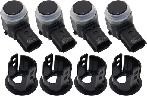 FZJDSD 4pcs Parking Reverse Aid Sensor & Retainer Bracket Compatible with Ford F-150 F-250 F-350 F-450 F-550 2016 2017 2018# HC3Z-15K859-A HC3Z15K859A FL3Z-15K859-B FL3Z15K859B HC3T-15K859-EA in Saudi Arabia