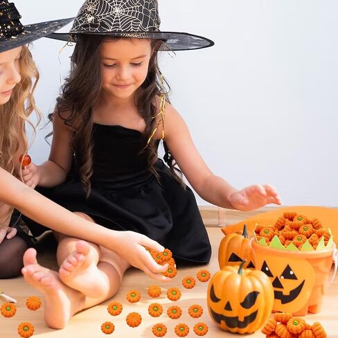 Pumpkin Erasers for Kids 40pcs Halloween Erasers Bulk 3D Halloween Mini Eraser for Student Classroom Prizes,Game Reward,Treasure Box,Trick or Treats, Goody Bag Filler,Party Favors in Kuwait