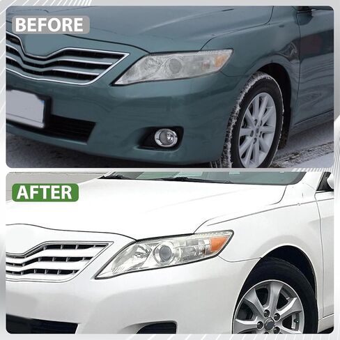 مجموعة المصابيح الأمامية متوافقة مع 2010 2011 Toyota Camry Base/SE/LE/XLE/Hybrid استبدال مباشر من الكروم زوج المصابيح الأمامية الهالوجين (جانب السائق والراكب) in Kuwait