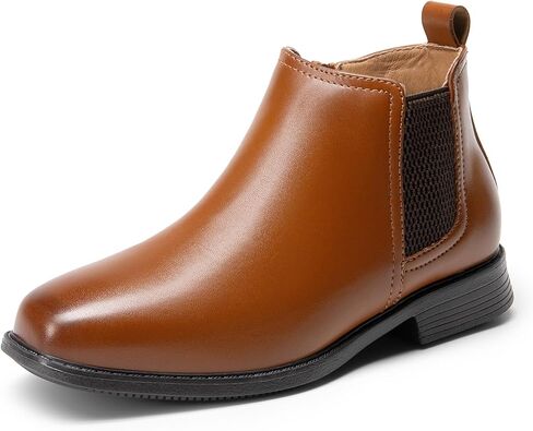 DREAM PAIRS Boys Chelsea Boots Side Zipper Classic Dress Boots for Kids in Kuwait
