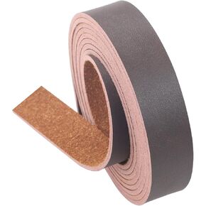 Picheng Leather Strap Black 1 Inch Wide 100 Inches Long Leather Strip,2.6mm Thick Soft Leather Straps for Crafts,Leather Belt Strips,Hobby Workshop (Black)