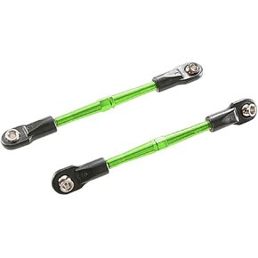 Traxxas 3139G Turnbuckles, aluminum (green-anodized), toe links, 59mm (2) (assembled w/ rod ends & hollow balls) (requires 5mm aluminum wrench #5477)