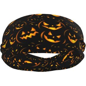 Halloween Sweatbands for Women Men Headbands Funny Stretchy Sweatband Halloween Head Bands Halloween Headband