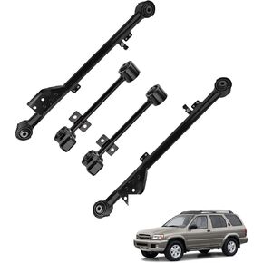 munirater 4Pcs Rear Upper & Lower Trailing Control Arm Set Replacement for 1997-2004 Pathfinder 1997-2003 QX4