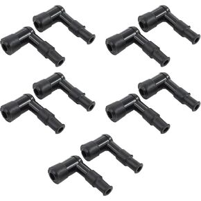 ApplianPar 10Pcs 90 Degree Resistor Spark Plug Cap Boot Cover for ATV Motorcycle Snowmobile